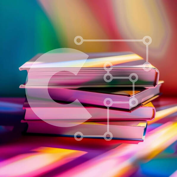 Intra Συλλεκτικό Ξύλινο Παζλ Plywood  4mm - Πολύχρωμη στοίβα βιβλίων στο τραπέζι Σε Ξύλινο Κουτί - Διαστάσεις Puzzle: 10x10 cm – 25 κομμάτια