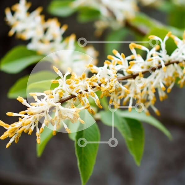 Intra Συλλεκτικό Ξύλινο Παζλ Plywood  4mm - Ανθισμένα λουλούδια στο κλαδί Σε Ξύλινο Κουτί - Διαστάσεις: 10x10 cm – 25 κομμάτια