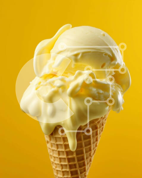 Σετ των 2 Intra Συλλεκτικό Ξύλινο Παζλ Plywood  4mm - Ποικιλία από γεύσεις παγωτού σε χωνάκι βάφλας Σε Ξύλινο Κουτί - Διαστάσεις: 10x10 cm – 25 κομμάτια