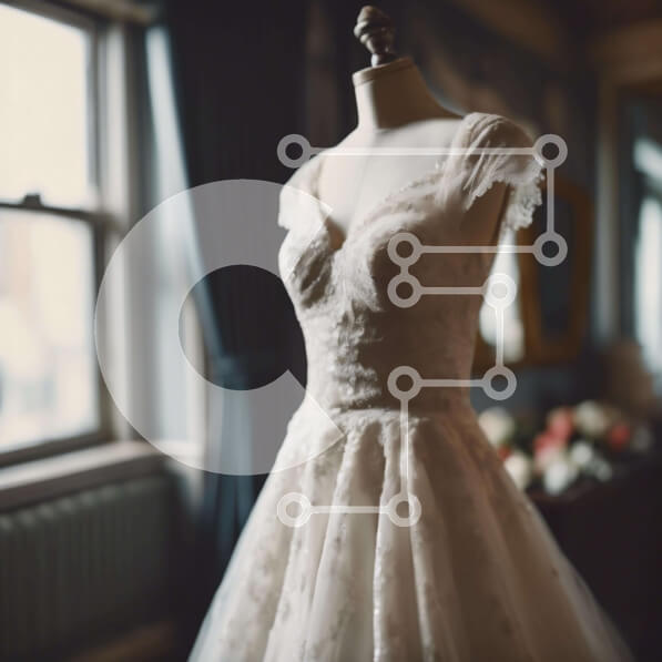 Σετ των 2 Intra Συλλεκτικό Ξύλινο Παζλ Plywood  4mm - Λευκό νυφικό που εμφανίζεται από ανοιχτό παράθυρο με λουλούδια Σε Ξύλινο Κουτί - Διαστάσεις: 10x10 cm – 25 κομμάτια