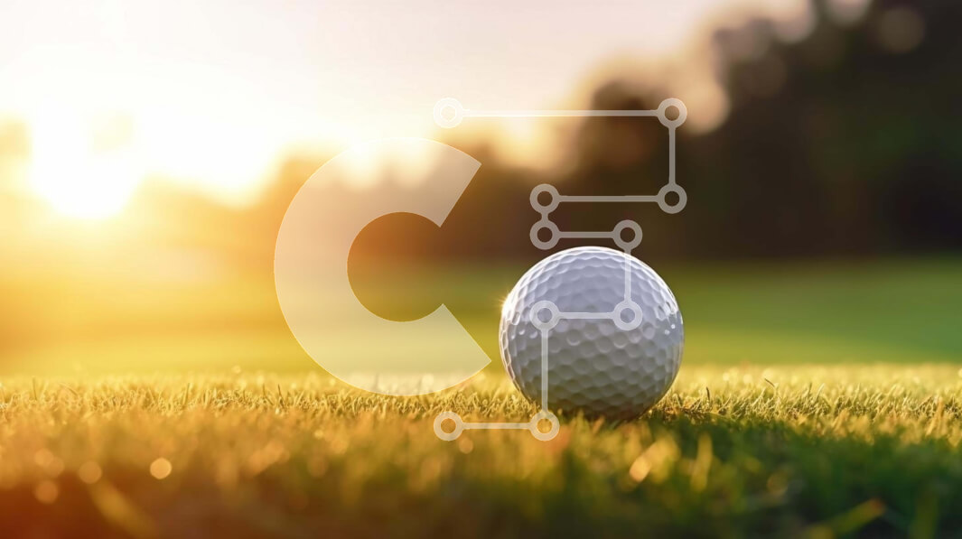 Intra Συλλεκτικό Ξύλινο Παζλ Plywood  4mm - Μπάλα του γκολφ στο γρασίδι στο ηλιοβασίλεμα Σε Ξύλινο Κουτί - Διαστάσεις Puzzle: 10x10 cm – 25 κομμάτια