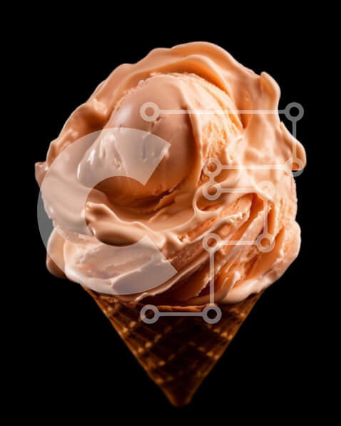 Σετ των 2 Intra Συλλεκτικό Ξύλινο Παζλ Plywood  4mm - Χωνάκι παγωτού γεμάτο φρόγιο Σε Ξύλινο Κουτί - Διαστάσεις: 10x10 cm – 25 κομμάτια