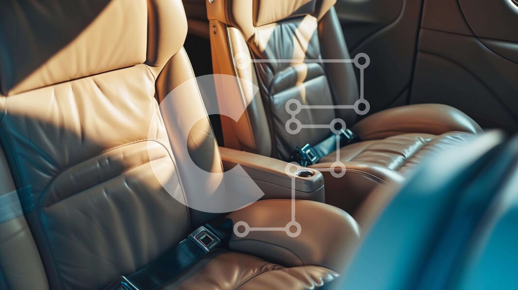 Intra Συλλεκτικό Ξύλινο Παζλ Plywood  4mm - Ταν δερμάτινα καθίσματα σε επιβατικό όχημα Σε Ξύλινο Κουτί - Διαστάσεις Puzzle: 10x10 cm – 25 κομμάτια