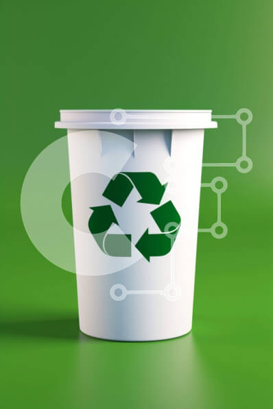 Intra Συλλεκτικό Ξύλινο Παζλ Plywood  4mm - Δοχείο ανακύκλωσης Λευκής Βίβλου με σύμβολο ανακύκλωσης Σε Ξύλινο Κουτί - Διαστάσεις: 10x10 cm – 25 κομμάτια