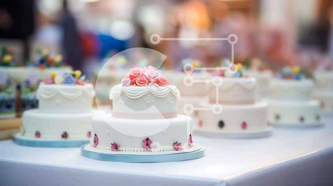 Σετ των 2 Intra Συλλεκτικό Ξύλινο Παζλ Plywood  4mm - Κομψές λευκές τούρτες τριών επιπέδων για εκδηλώσεις και γιορτές Σε Ξύλινο Κουτί - Διαστάσεις: 10x10 cm – 25 κομμάτια