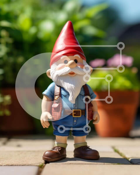 Σετ των 2 Intra Συλλεκτικό Ξύλινο Παζλ Plywood  4mm - Παιχνίδι Gnome και φυτά σε γλάστρες Σε Ξύλινο Κουτί - Διαστάσεις: 10x10 cm – 25 κομμάτια