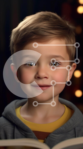 Intra Συλλεκτικό Ξύλινο Παζλ Plywood  4mm - Νεαρό αγόρι που διαβάζει ένα βιβλίο και χαμογελά Σε Ξύλινο Κουτί - Διαστάσεις Puzzle: 10x10 cm – 25 κομμάτια