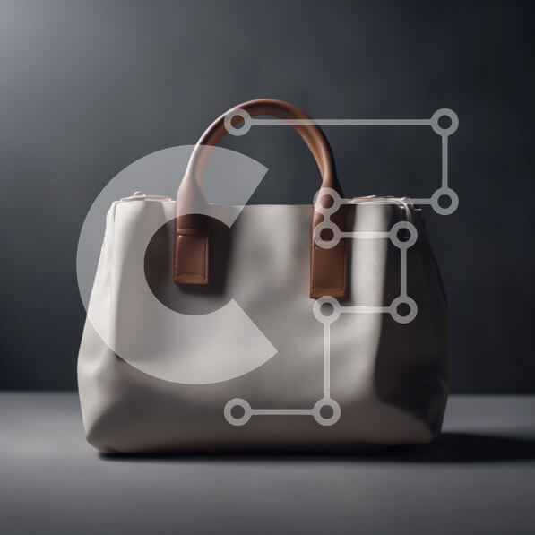 Σετ των 2 Intra Συλλεκτικό Ξύλινο Παζλ Plywood  4mm - Λευκή τσάντα με καφέ χερούλια Σε Ξύλινο Κουτί - Διαστάσεις: 10x10 cm – 25 κομμάτια