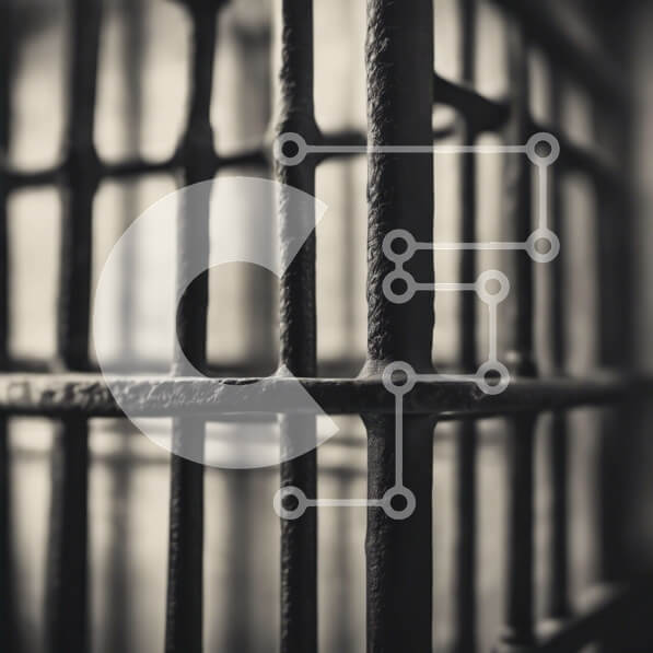 Intra Συλλεκτικό Ξύλινο Παζλ Plywood  4mm - Σιδερένιο συρματόπλεγμα σε μια φυλακή Σε Ξύλινο Κουτί - Διαστάσεις: 10x10 cm – 25 κομμάτια