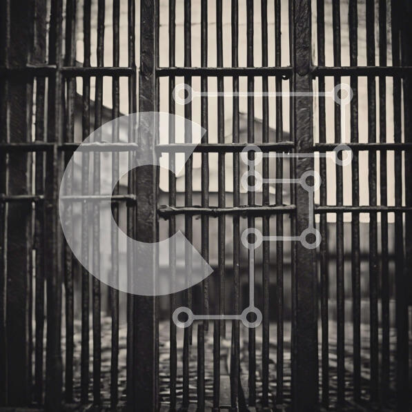 Intra Συλλεκτικό Ξύλινο Παζλ Plywood  4mm - Ανοιχτό κελί φυλακής με μεταλλικές ράβδους Σε Ξύλινο Κουτί - Διαστάσεις Puzzle: 10x10 cm – 25 κομμάτια