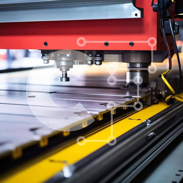 Intra Συλλεκτικό Ξύλινο Παζλ Plywood  4mm - Μηχανή κοπής μετάλλων σε περιβάλλον κατασκευής Σε Ξύλινο Κουτί - Διαστάσεις Puzzle: 10x10 cm – 25 κομμάτια