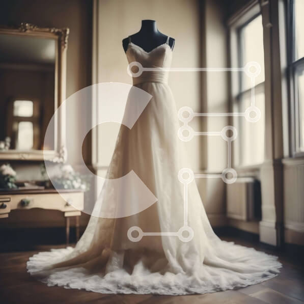 Intra Συλλεκτικό Ξύλινο Παζλ Plywood  4mm - Εμφάνιση νυφικών μανεκέν σε άδειο δωμάτιο Σε Ξύλινο Κουτί - Διαστάσεις: 10x10 cm – 25 κομμάτια