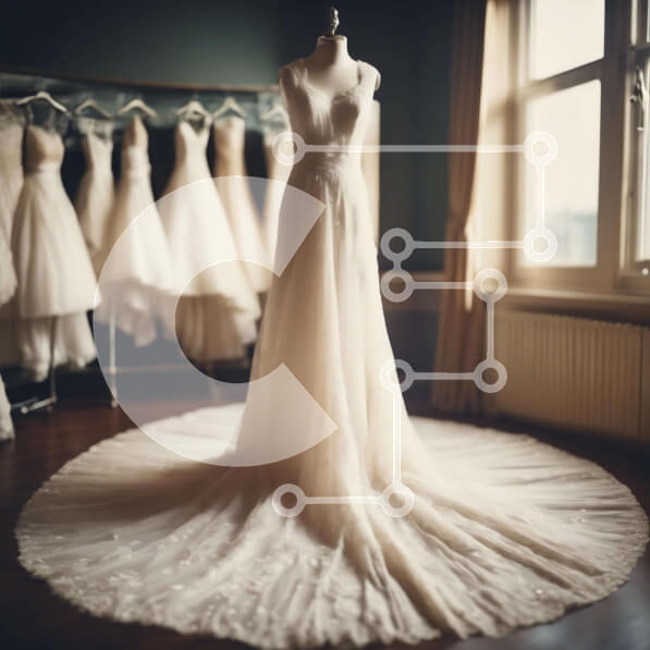 Σετ των 2 Intra Συλλεκτικό Ξύλινο Παζλ Plywood  4mm - Έκθεση νυφικών με νύφες να επιλέγουν την τέλεια τουαλέτα Σε Ξύλινο Κουτί - Διαστάσεις: 10x10 cm – 25 κομμάτια