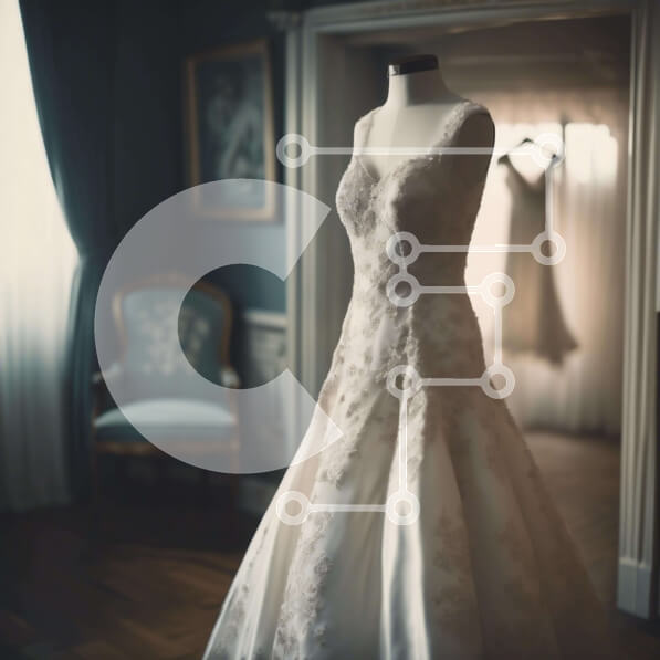 Σετ των 2 Intra Συλλεκτικό Ξύλινο Παζλ Plywood  4mm - Νυφικό μανεκέν σε άδειο δωμάτιο Σε Ξύλινο Κουτί - Διαστάσεις: 10x10 cm – 25 κομμάτια