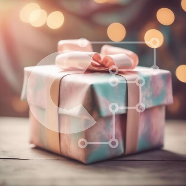 Intra Συλλεκτικό Ξύλινο Παζλ Plywood  4mm - Εορταστικό κουτί δώρου για καλές γιορτές Σε Ξύλινο Κουτί - Διαστάσεις: 10x10 cm – 25 κομμάτια