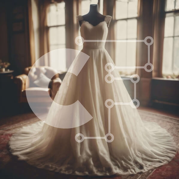 Σετ των 2 Intra Συλλεκτικό Ξύλινο Παζλ Plywood  4mm - Νυφικό που εμφανίζεται σε κενό δωμάτιο Σε Ξύλινο Κουτί - Διαστάσεις: 10x10 cm – 25 κομμάτια