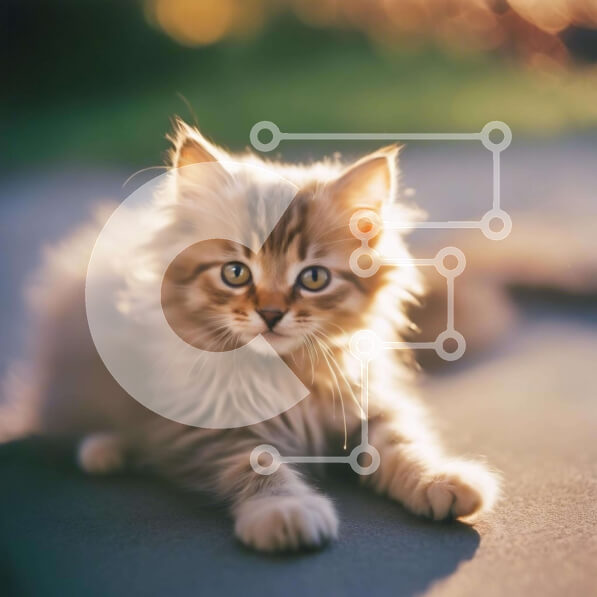 Intra Συλλεκτικό Ξύλινο Παζλ Plywood  4mm - Αξιολάτρευτη αφράτη γάτα Σε Ξύλινο Κουτί - Διαστάσεις: 10x10 cm – 25 κομμάτια