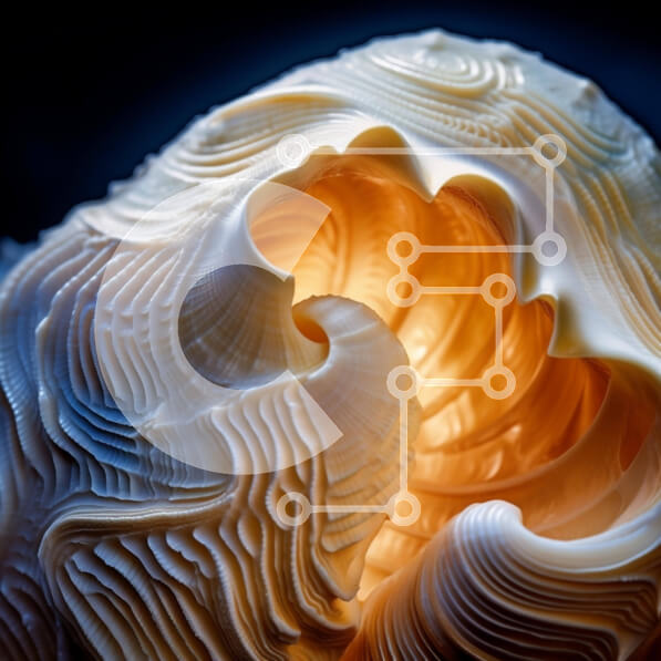 Intra Συλλεκτικό Ξύλινο Παζλ Plywood  4mm - Κοντινό πλάνο μοναδικού σχήματος κοχυλιού Σε Ξύλινο Κουτί - Διαστάσεις: 10x10 cm – 25 κομμάτια