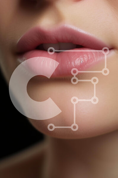 Intra Συλλεκτικό Ξύλινο Παζλ Plywood  4mm - Κοντινό πλάνο με ροζ χείλη γυναίκας με μακιγιάζ Σε Ξύλινο Κουτί - Διαστάσεις Puzzle: 10x10 cm – 25 κομμάτια