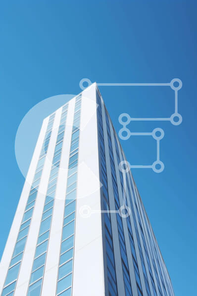 Intra Συλλεκτικό Ξύλινο Παζλ Plywood  4mm - Ψηλό λευκό κτίριο με πολλά παράθυρα Σε Ξύλινο Κουτί - Διαστάσεις Puzzle: 10x10 cm – 25 κομμάτια