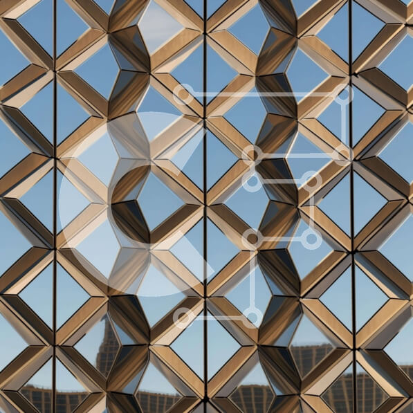 Intra Συλλεκτικό Ξύλινο Παζλ Plywood  4mm - Περίπλοκη γεωμετρική δομή κτιρίου Σε Ξύλινο Κουτί - Διαστάσεις Puzzle: 10x10 cm – 25 κομμάτια