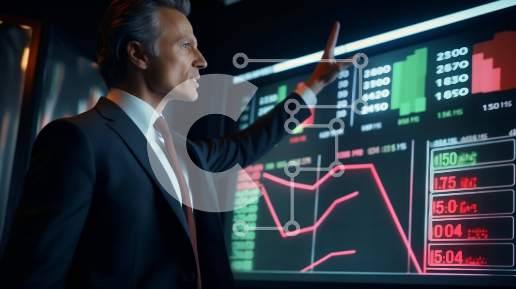 Intra Συλλεκτικό Ξύλινο Παζλ Plywood  4mm - Επιχειρηματίας που αναλύει τα οικονομικά δεδομένα Σε Ξύλινο Κουτί - Διαστάσεις Puzzle: 10x10 cm – 25 κομμάτια