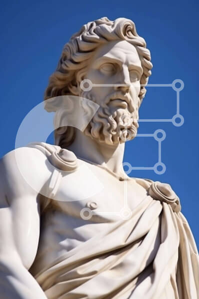 Intra Συλλεκτικό Ξύλινο Παζλ Plywood  4mm - Άγαλμα του Δία στη Ρώμη, Ιταλία Σε Ξύλινο Κουτί - Διαστάσεις Puzzle: 10x10 cm – 25 κομμάτια