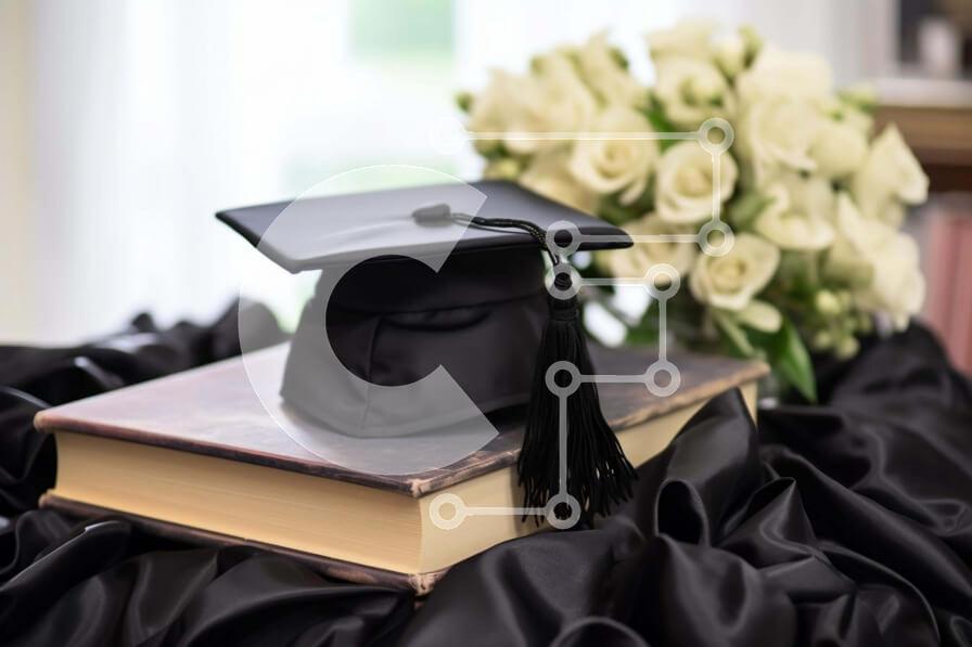 Intra Συλλεκτικό Ξύλινο Παζλ Plywood  4mm - Συναρπαστική στιγμή αποφοίτησης Σε Ξύλινο Κουτί - Διαστάσεις Puzzle: 10x10 cm – 25 κομμάτια