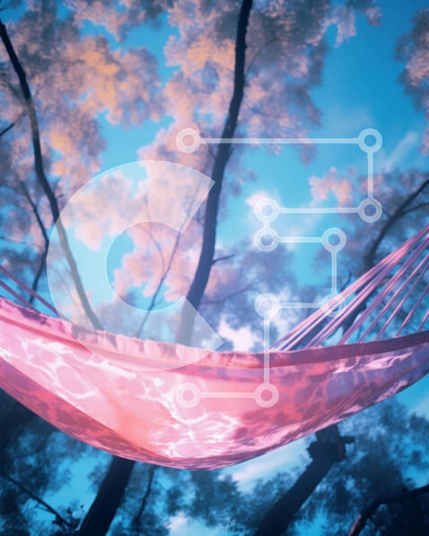 Intra Συλλεκτικό Ξύλινο Παζλ Plywood  4mm - Ροζ αιώρα στο δάσος Σε Ξύλινο Κουτί - Διαστάσεις Puzzle: 10x10 cm – 25 κομμάτια