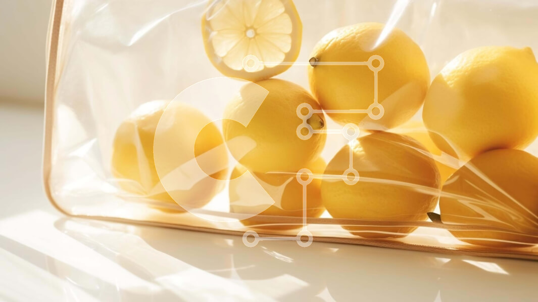 Σετ των 2 Intra Συλλεκτικό Ξύλινο Παζλ Plywood  4mm - Λεμόνια σε φέτες σε διάφανη πλαστική σακούλα Σε Ξύλινο Κουτί - Διαστάσεις: 10x10 cm – 25 κομμάτια