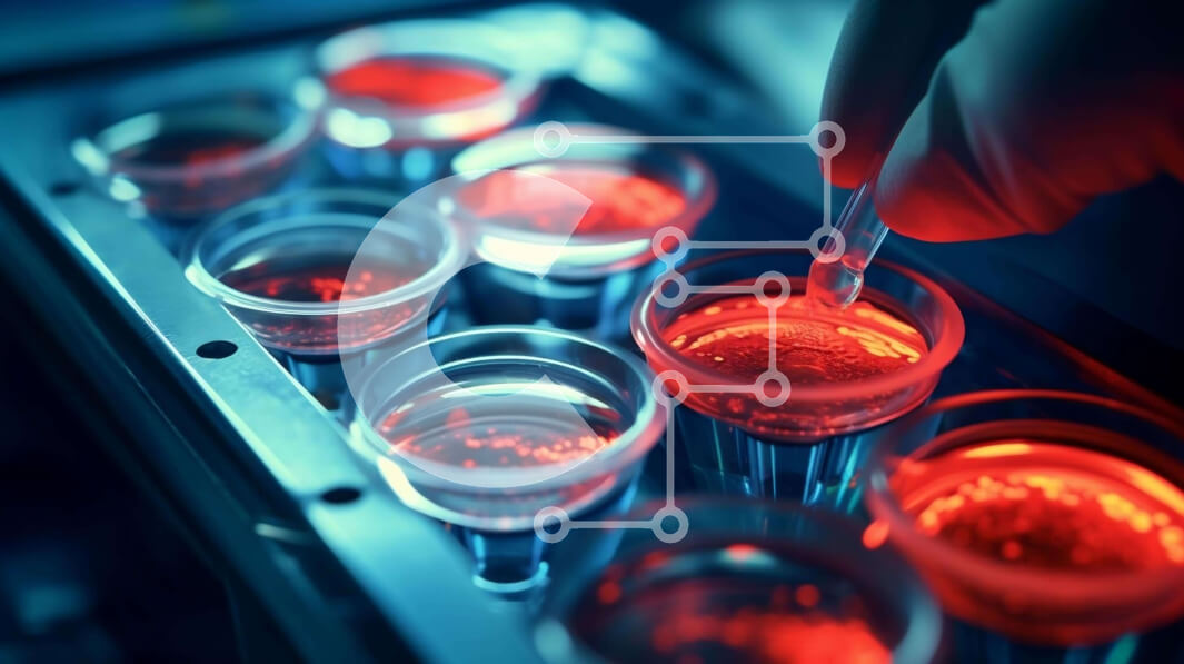 Intra Συλλεκτικό Ξύλινο Παζλ Plywood  4mm - Επιστημονική Έρευνα με Κόκκινο Υγρό σε Μικρά Φλιτζάνια Σε Ξύλινο Κουτί - Διαστάσεις Puzzle: 10x10 cm – 25 κομμάτια