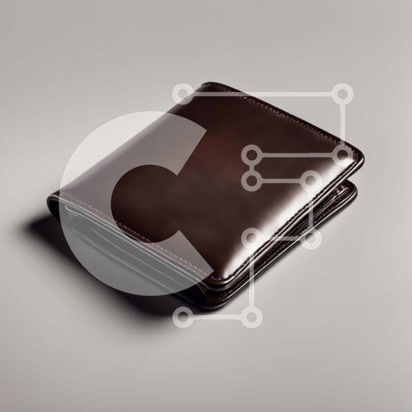 Intra Συλλεκτικό Ξύλινο Παζλ Plywood  4mm - Κομψό καφέ δερμάτινο πορτοφόλι Σε Ξύλινο Κουτί - Διαστάσεις: 10x10 cm – 25 κομμάτια