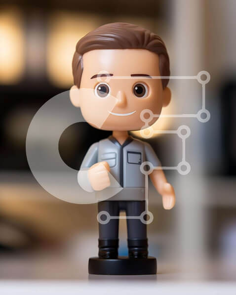 Intra Συλλεκτικό Ξύλινο Παζλ Plywood  4mm - Παιχνίδι ειδώλιο ποζάρει στο τραπέζι Σε Ξύλινο Κουτί - Διαστάσεις: 10x10 cm – 25 κομμάτια