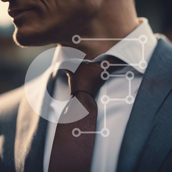 Intra Συλλεκτικό Ξύλινο Παζλ Plywood  4mm - Άνδρας με κομψό κοστούμι και καφέ γραβάτα Σε Ξύλινο Κουτί - Διαστάσεις Puzzle: 10x10 cm – 25 κομμάτια