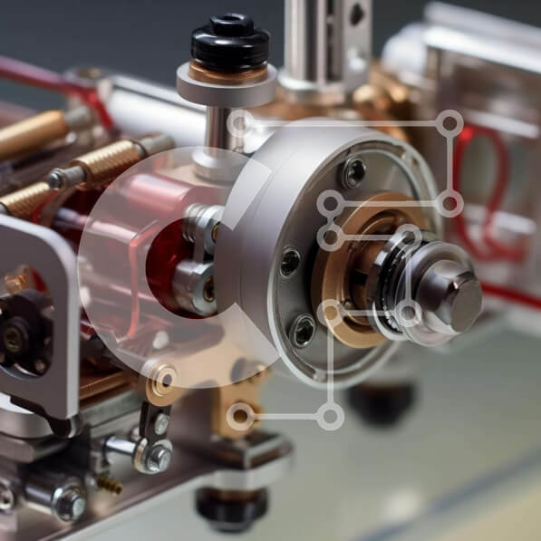 Intra Συλλεκτικό Ξύλινο Παζλ Plywood  4mm - Πολύπλοκα σχεδιασμένο μηχάνημα με μεταλλικά μέρη Σε Ξύλινο Κουτί - Διαστάσεις Puzzle: 10x10 cm – 25 κομμάτια