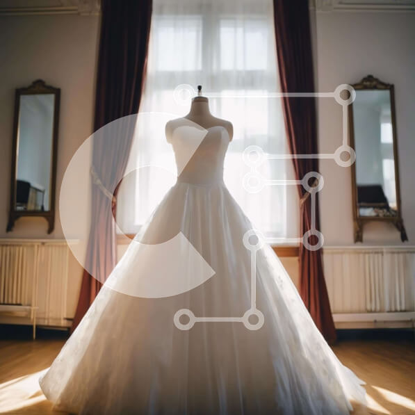 Σετ των 2 Intra Συλλεκτικό Ξύλινο Παζλ Plywood  4mm - Νυφικό μανεκέν σε ένα άδειο δωμάτιο με μεγάλα παράθυρα Σε Ξύλινο Κουτί - Διαστάσεις: 10x10 cm – 25 κομμάτια