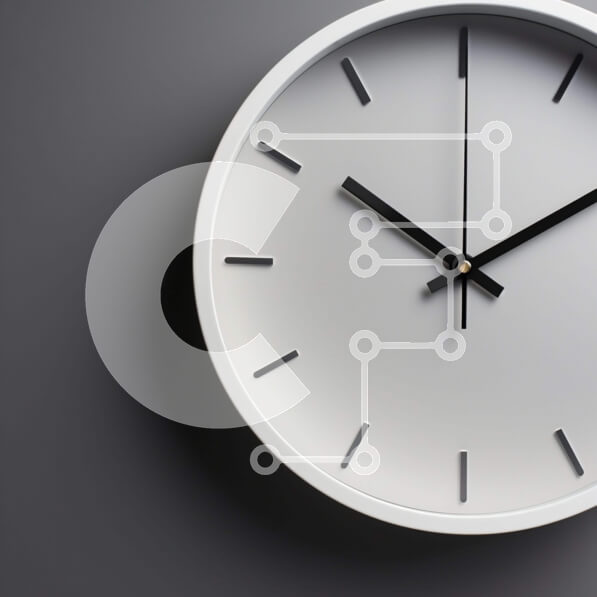 Intra Συλλεκτικό Ξύλινο Παζλ Plywood  4mm - Λευκό ρολόι τοίχου γύρω στις 3:00 μ.μ Σε Ξύλινο Κουτί - Διαστάσεις: 10x10 cm – 25 κομμάτια