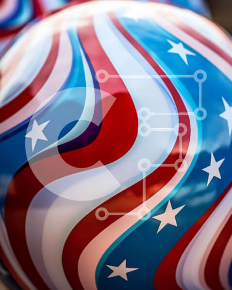 Intra Συλλεκτικό Ξύλινο Παζλ Plywood  4mm - Πολύχρωμες πατριωτικές μπάλες παραλίας Σε Ξύλινο Κουτί - Διαστάσεις Puzzle: 10x10 cm – 25 κομμάτια