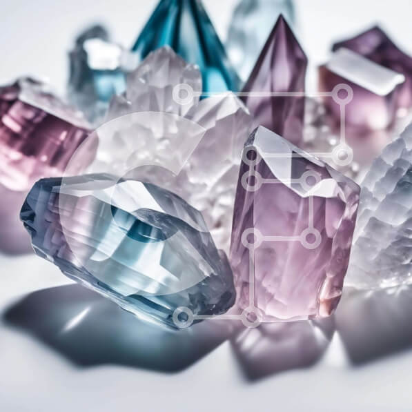 Intra Συλλεκτικό Ξύλινο Παζλ Plywood  4mm - Πολύχρωμα κρύσταλλα σε διάφορα σχήματα και μεγέθη Σε Ξύλινο Κουτί - Διαστάσεις: 10x10 cm – 25 κομμάτια