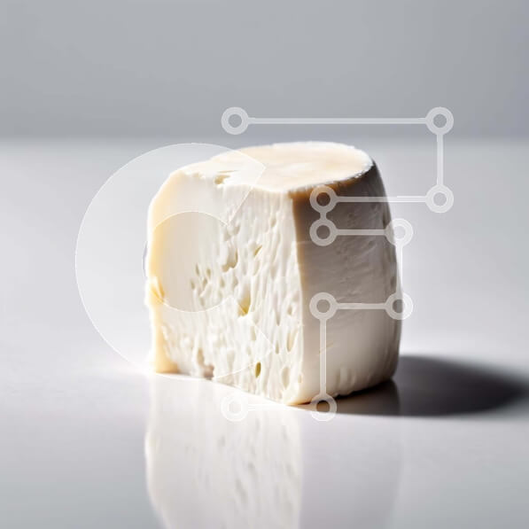 Σετ των 2 Intra Συλλεκτικό Ξύλινο Παζλ Plywood  4mm - Λευκό τυρί σε λευκή επιφάνεια Σε Ξύλινο Κουτί - Διαστάσεις: 10x10 cm – 25 κομμάτια