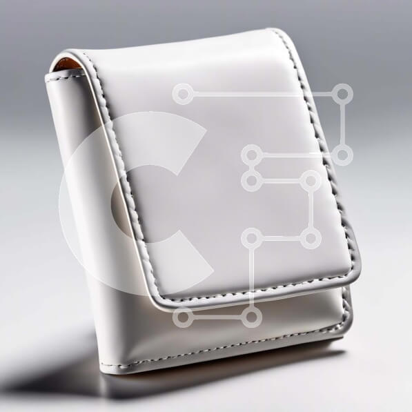 Intra Συλλεκτικό Ξύλινο Παζλ Plywood  4mm - Κομψό λευκό δερμάτινο πορτοφόλι Σε Ξύλινο Κουτί - Διαστάσεις: 10x10 cm – 25 κομμάτια