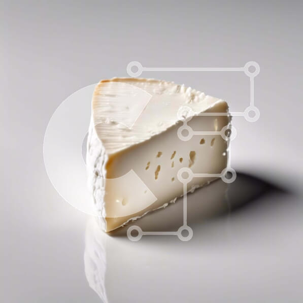 Σετ των 2 Intra Συλλεκτικό Ξύλινο Παζλ Plywood  4mm - Φρεσκοκομμένη φέτα τυριού σε λευκή επιφάνεια Σε Ξύλινο Κουτί - Διαστάσεις: 10x10 cm – 25 κομμάτια