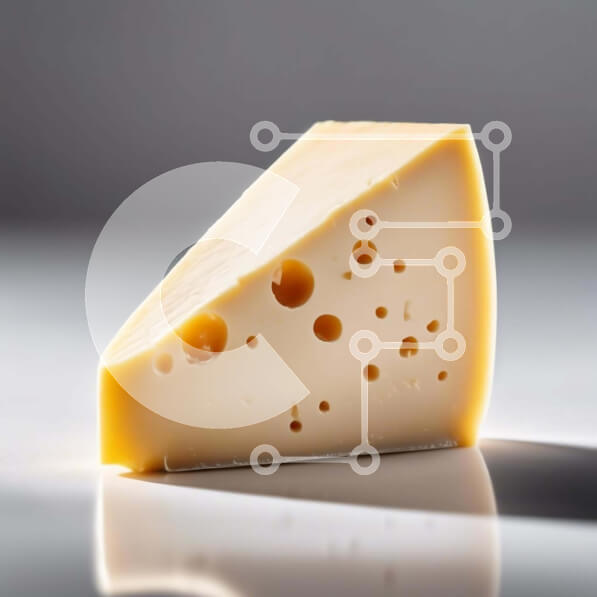 Σετ των 2 Intra Συλλεκτικό Ξύλινο Παζλ Plywood  4mm - Ελβετικό τυρί με τρύπες σε υπόλευκο φόντο Σε Ξύλινο Κουτί - Διαστάσεις: 10x10 cm – 25 κομμάτια