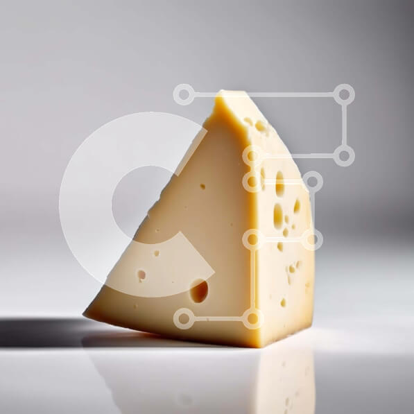 Σετ των 2 Intra Συλλεκτικό Ξύλινο Παζλ Plywood  4mm - Τυρί με τρύπες σε άσπρο φόντο Σε Ξύλινο Κουτί - Διαστάσεις: 10x10 cm – 25 κομμάτια