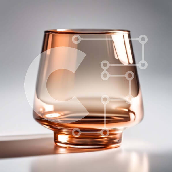 Intra Συλλεκτικό Ξύλινο Παζλ Plywood  4mm - Άδειο καφέ γυάλινο φλιτζάνι στο λευκό τραπέζι Σε Ξύλινο Κουτί - Διαστάσεις: 10x10 cm – 25 κομμάτια