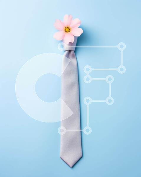 Intra Συλλεκτικό Ξύλινο Παζλ Plywood  4mm - Ροζ λουλούδι σε γκρι γραβάτα Σε Ξύλινο Κουτί - Διαστάσεις Puzzle: 10x10 cm – 25 κομμάτια