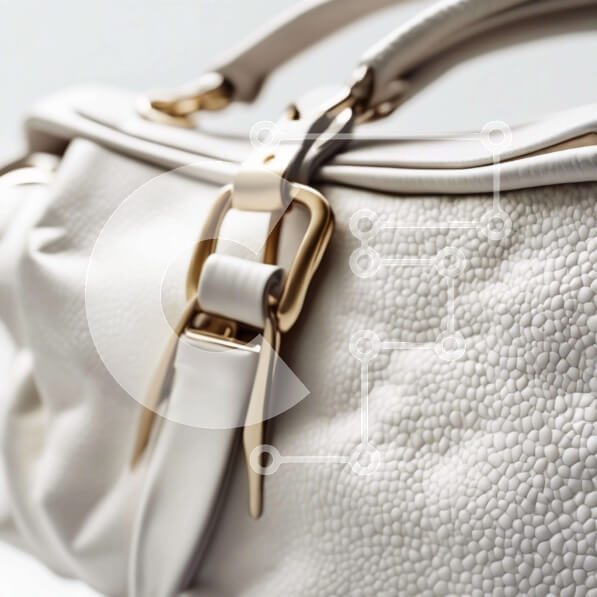 Σετ των 2 Intra Συλλεκτικό Ξύλινο Παζλ Plywood  4mm - Κομψή λευκή τσάντα με χρυσό υλικό Σε Ξύλινο Κουτί - Διαστάσεις: 10x10 cm – 25 κομμάτια