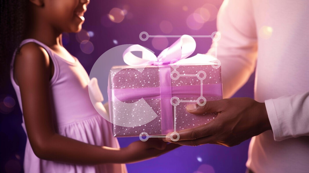 Intra Συλλεκτικό Ξύλινο Παζλ Plywood  4mm - Πατέρας και κόρη με κομψά διακοσμημένο κουτί δώρου Σε Ξύλινο Κουτί - Διαστάσεις Puzzle: 10x10 cm – 25 κομμάτια