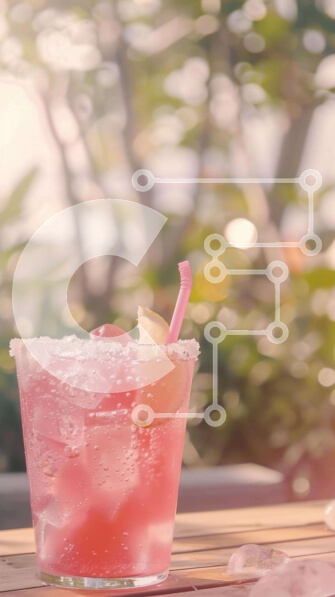 Intra Συλλεκτικό Ξύλινο Παζλ Plywood  4mm - Ροζ Μαργαρίτα σε ξύλινο τραπέζι εξωτερικού χώρου Σε Ξύλινο Κουτί - Διαστάσεις: 10x10 cm – 25 κομμάτια