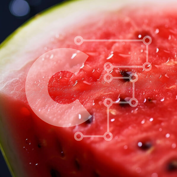 Σετ των 2 Intra Συλλεκτικό Ξύλινο Παζλ Plywood  4mm - Φρέσκια φέτα καρπούζι και άλλα φρούτα Σε Ξύλινο Κουτί - Διαστάσεις: 10x10 cm – 25 κομμάτια